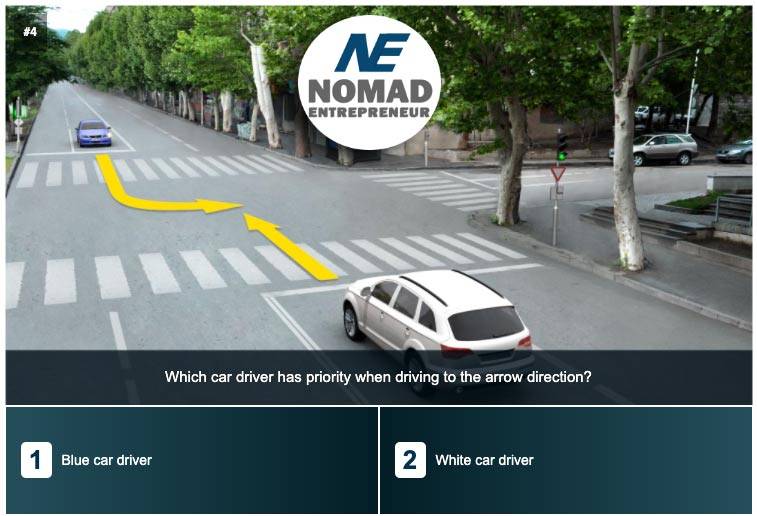 Georgian driving license test